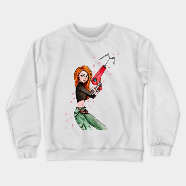 Kim possible-Fan art Crewneck Sweatshirt by Ghaida Shop